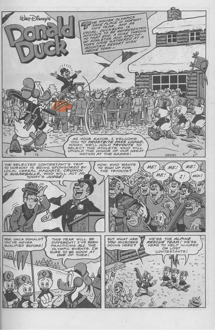 D.U.C.K in From Duckburg To Lillehammer first page